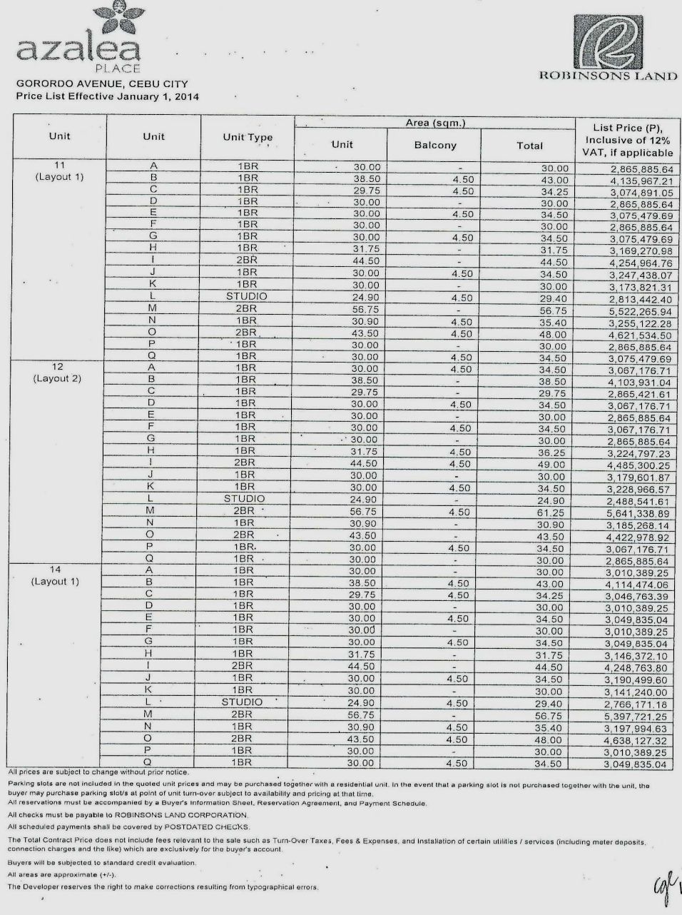 azalea 11 to 14 flr feb 2014 update azalea 11 to 14 flr feb 2014 update